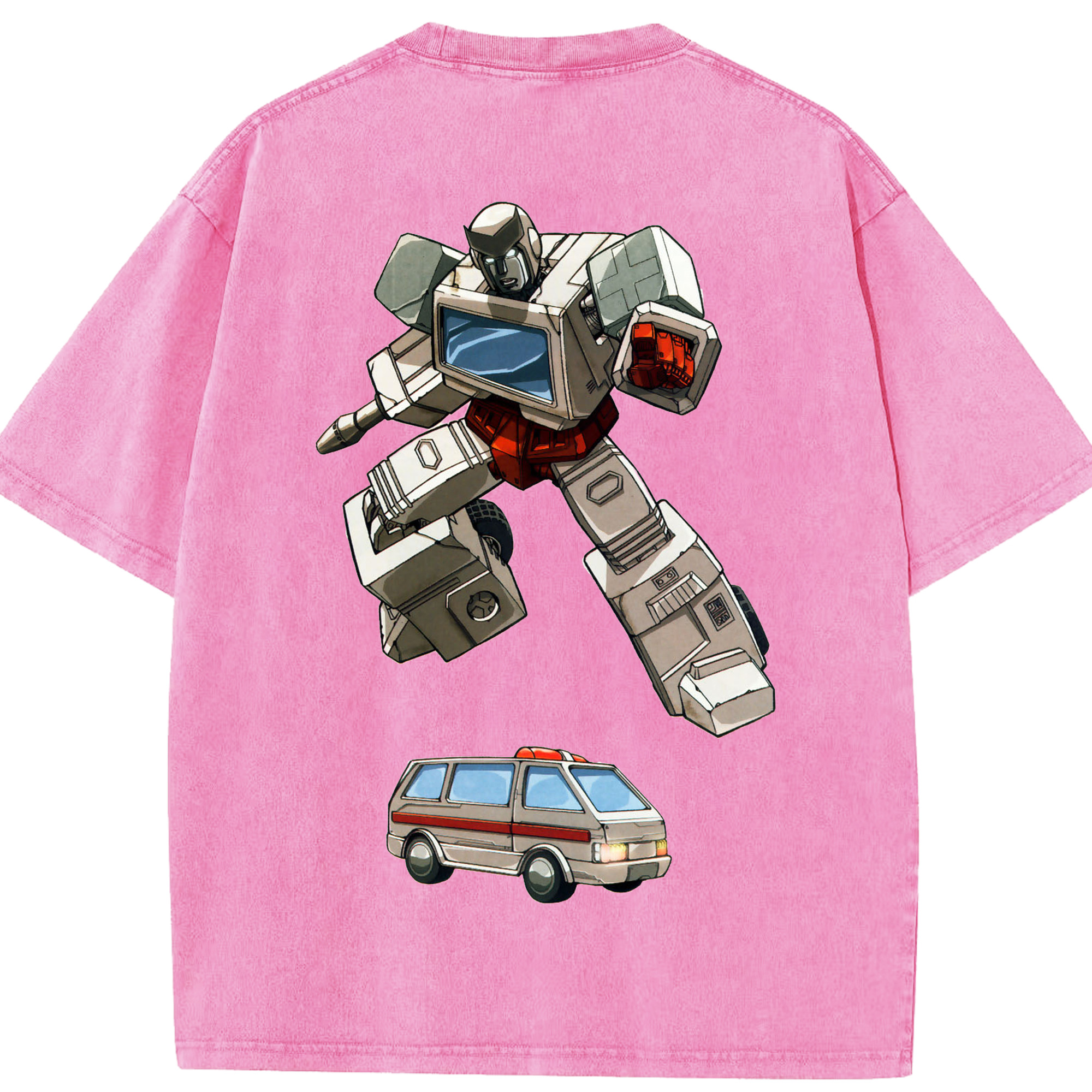 （画像用）  綿100% ヴィンテージ風 半袖Tシャツ（背面プリント）
